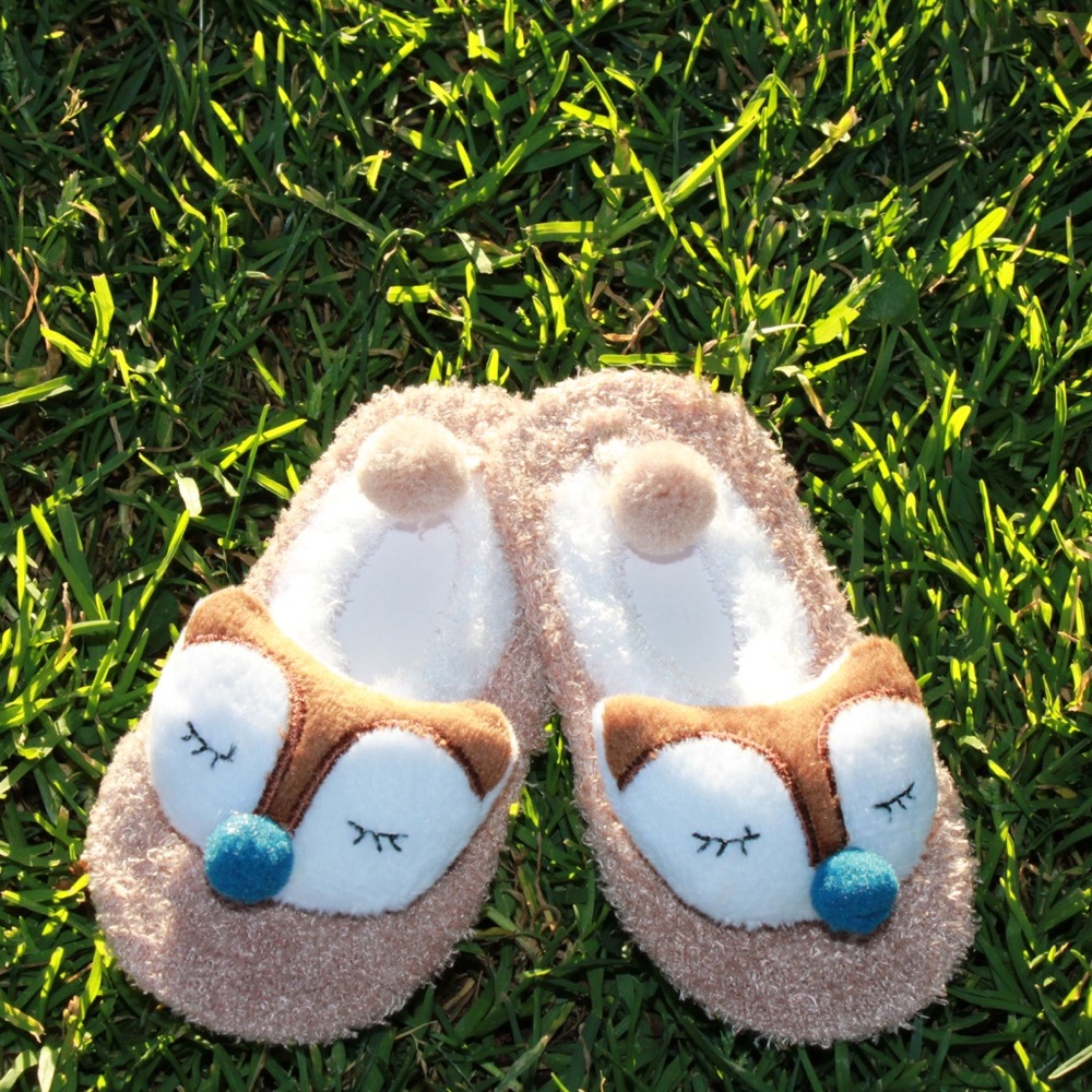 Lovely Little Brown Fox Kids Socks